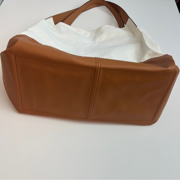 Rag & Bone Passenger Oversized Tote Bag in White Canvas - Picture 7 of 9